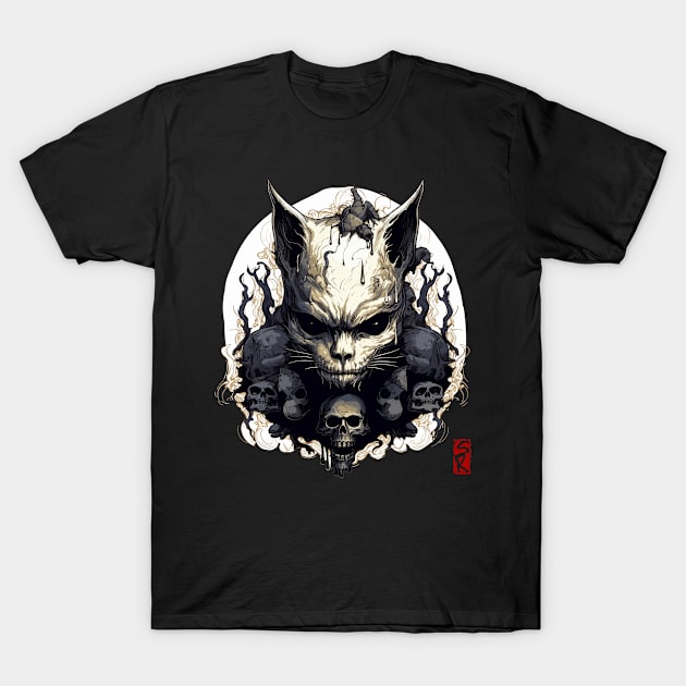 Evil cat T-Shirt by siriusreno